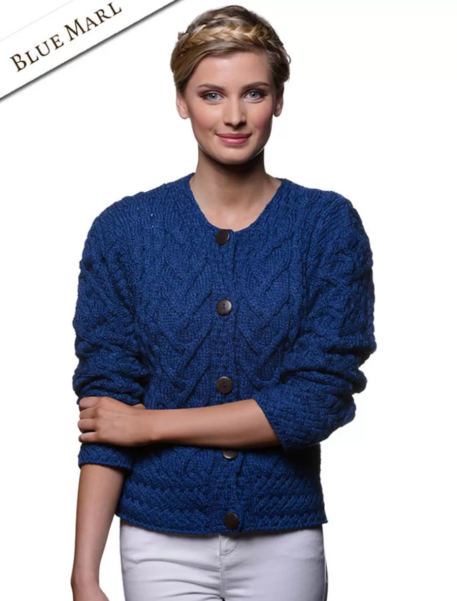 aran_cable_knit_cardigan_3.webp Cardigans, Jackets & Coatigans<Glenaran Aran Cable Knit Cardigan