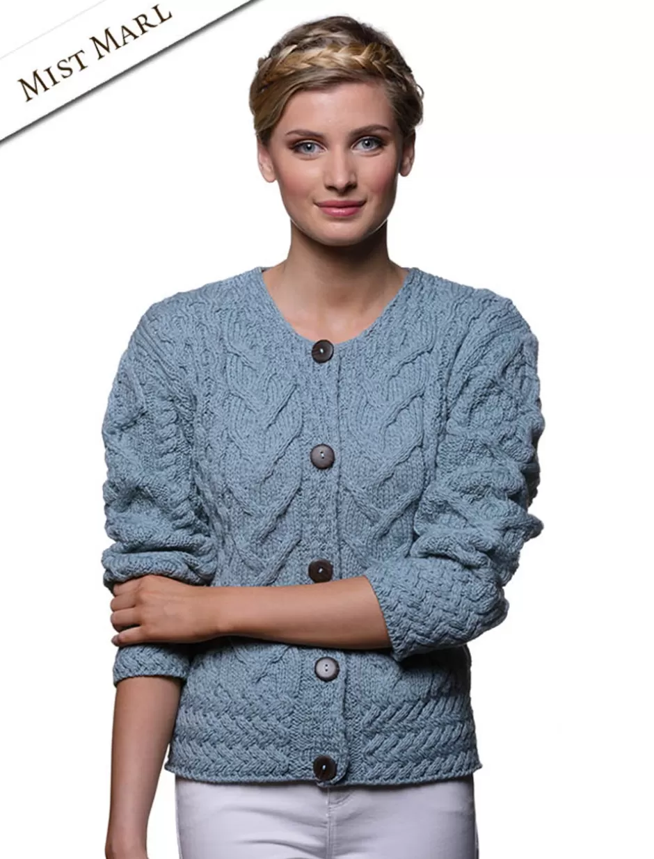 aran_cable_knit_cardigan_4.webp Cardigans, Jackets & Coatigans<Glenaran Aran Cable Knit Cardigan