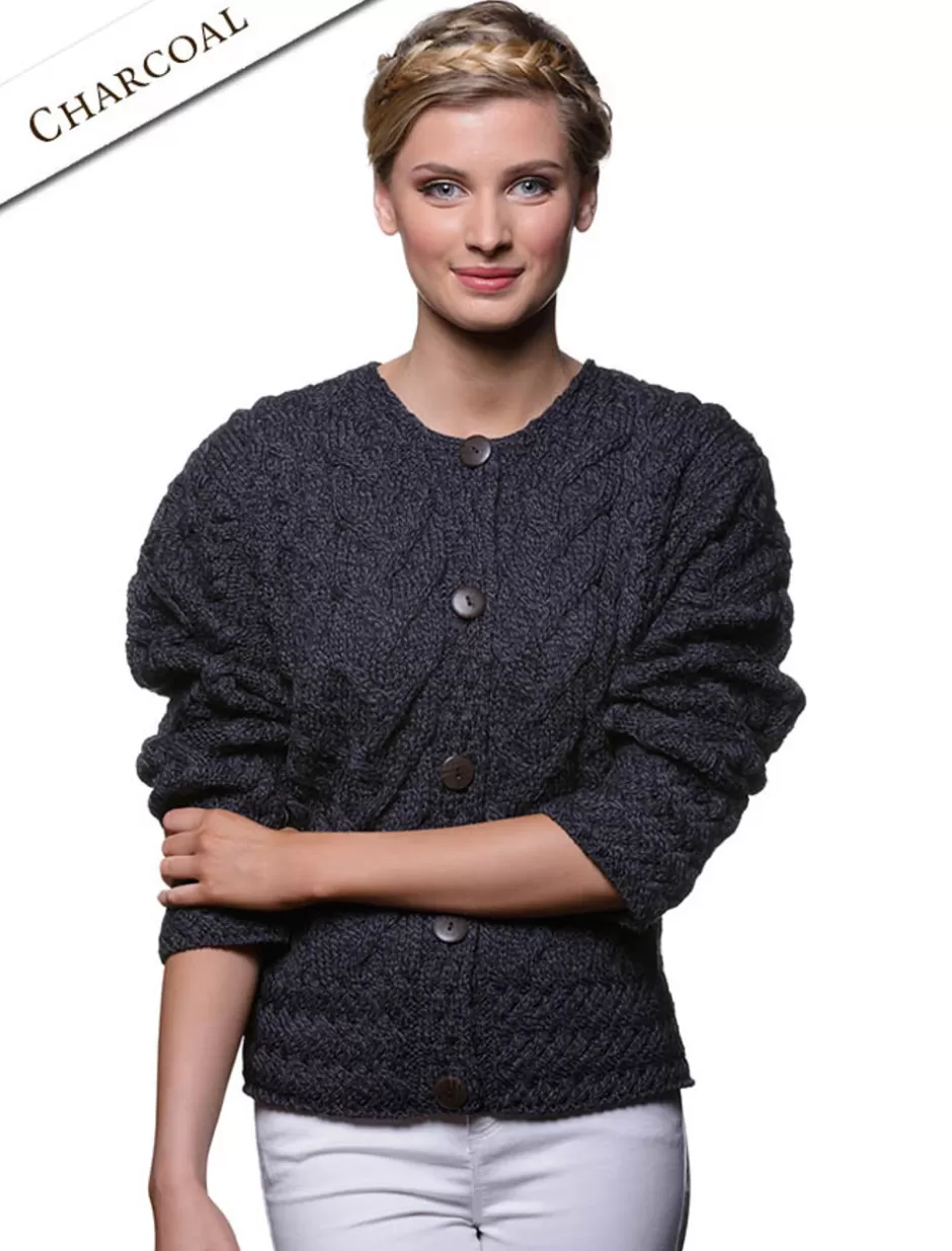 aran_cable_knit_cardigan_7.webp Cardigans, Jackets & Coatigans<Glenaran Aran Cable Knit Cardigan