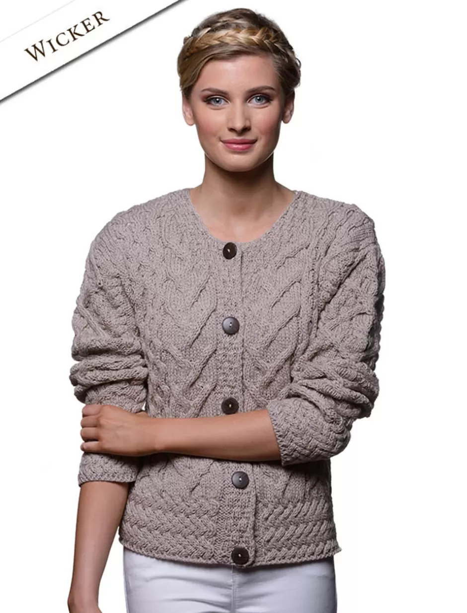 aran_cable_knit_cardigan_8.webp Cardigans, Jackets & Coatigans<Glenaran Aran Cable Knit Cardigan