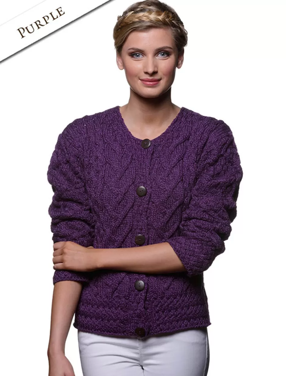aran_cable_knit_cardigan_9.webp Cardigans, Jackets & Coatigans<Glenaran Aran Cable Knit Cardigan