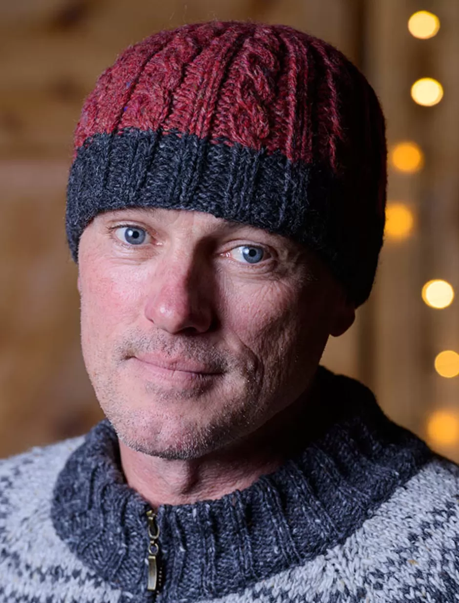 Irish Wool Hats<Glenaran Aran Fleece Lined Beanie