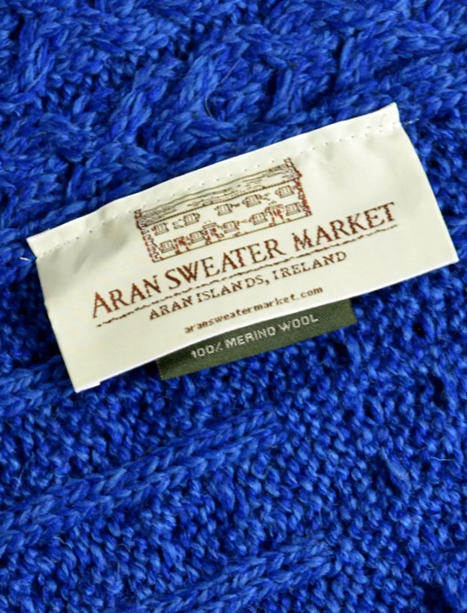 aran_snood_scarf_with_buttons_4.webp Knitted Wool Scarves<Glenaran Aran Snood Scarf with Buttons