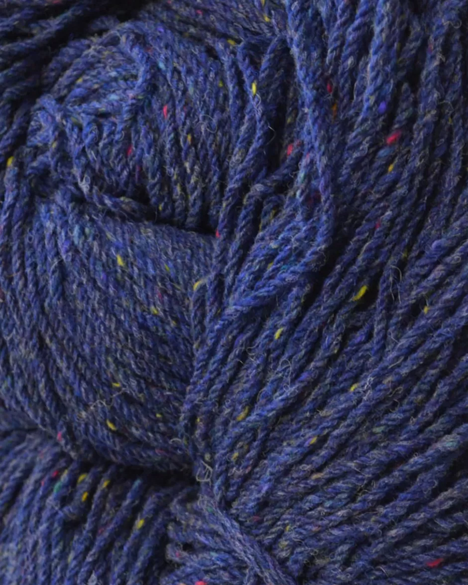 aran_wool_knitting_hanks__blue_fleck_2.webp Aran Wool<Glenaran Aran Wool Knitting Hanks - Blue Fleck