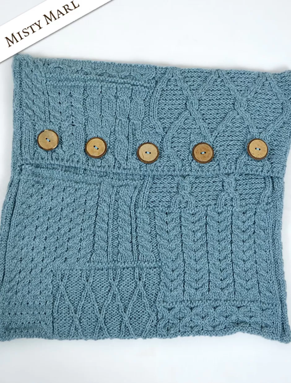 aranknit_cushion_cover_27.webp Aran Design Homeware<Glenaran Aran-Knit Cushion Cover