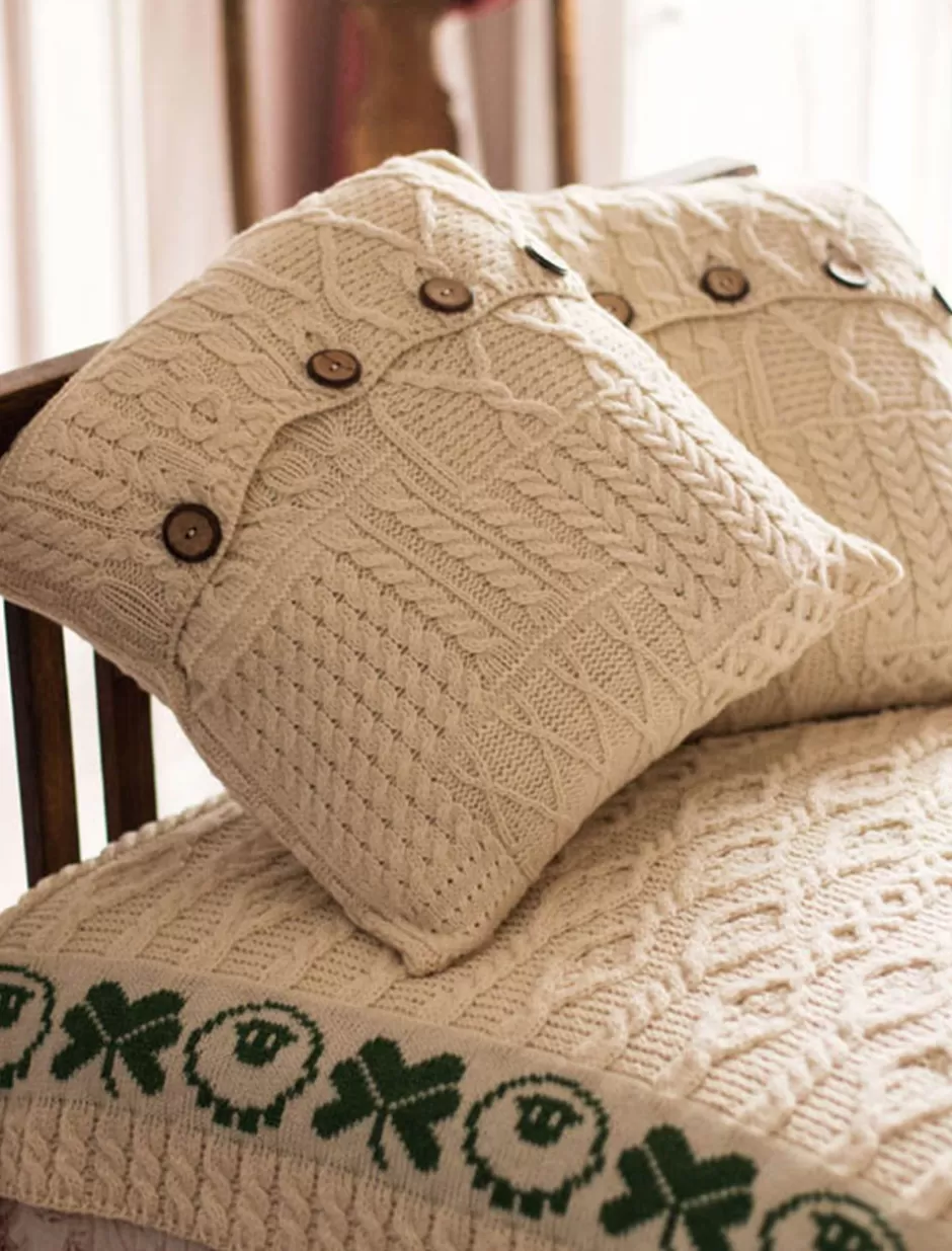 aranknit_cushion_cover_8.webp Aran Design Homeware<Glenaran Aran-Knit Cushion Cover