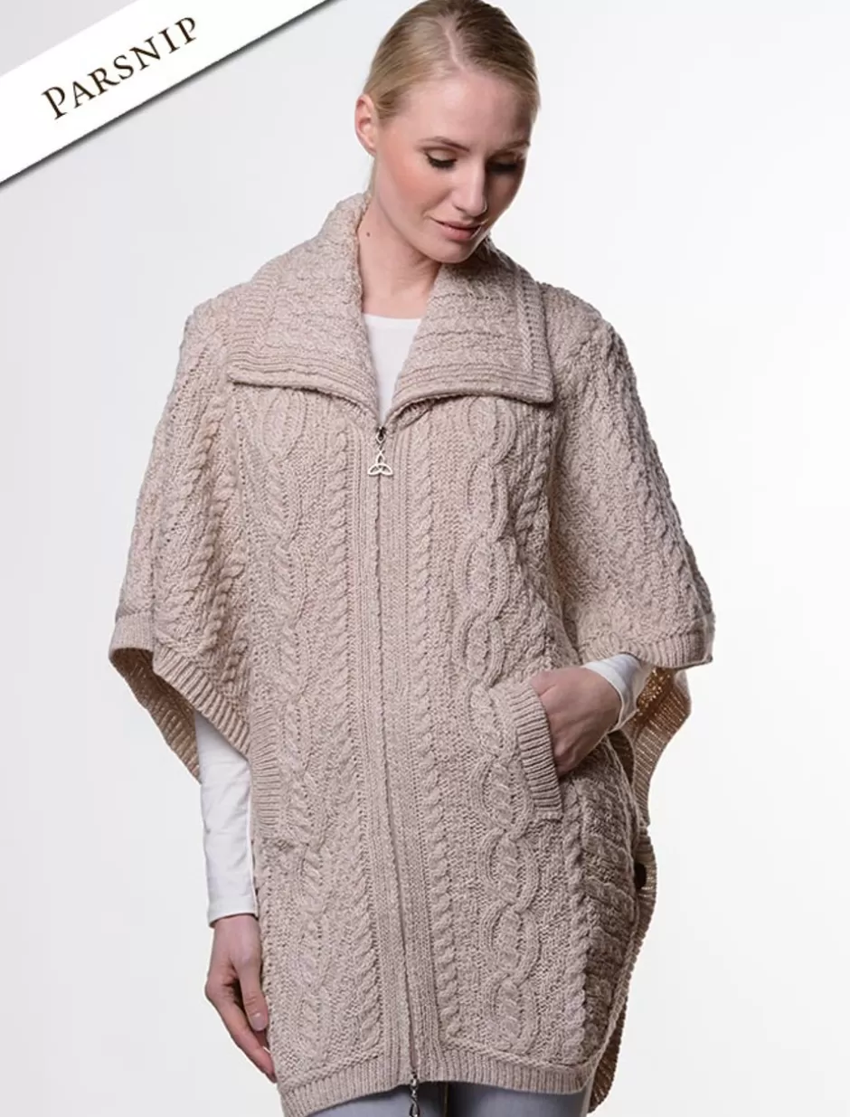 batwing_jacket__with_celtic_knot_zipper_pull_4.webp Cardigans, Jackets & Coatigans<Glenaran Batwing Jacket with Celtic Knot Zipper Pull