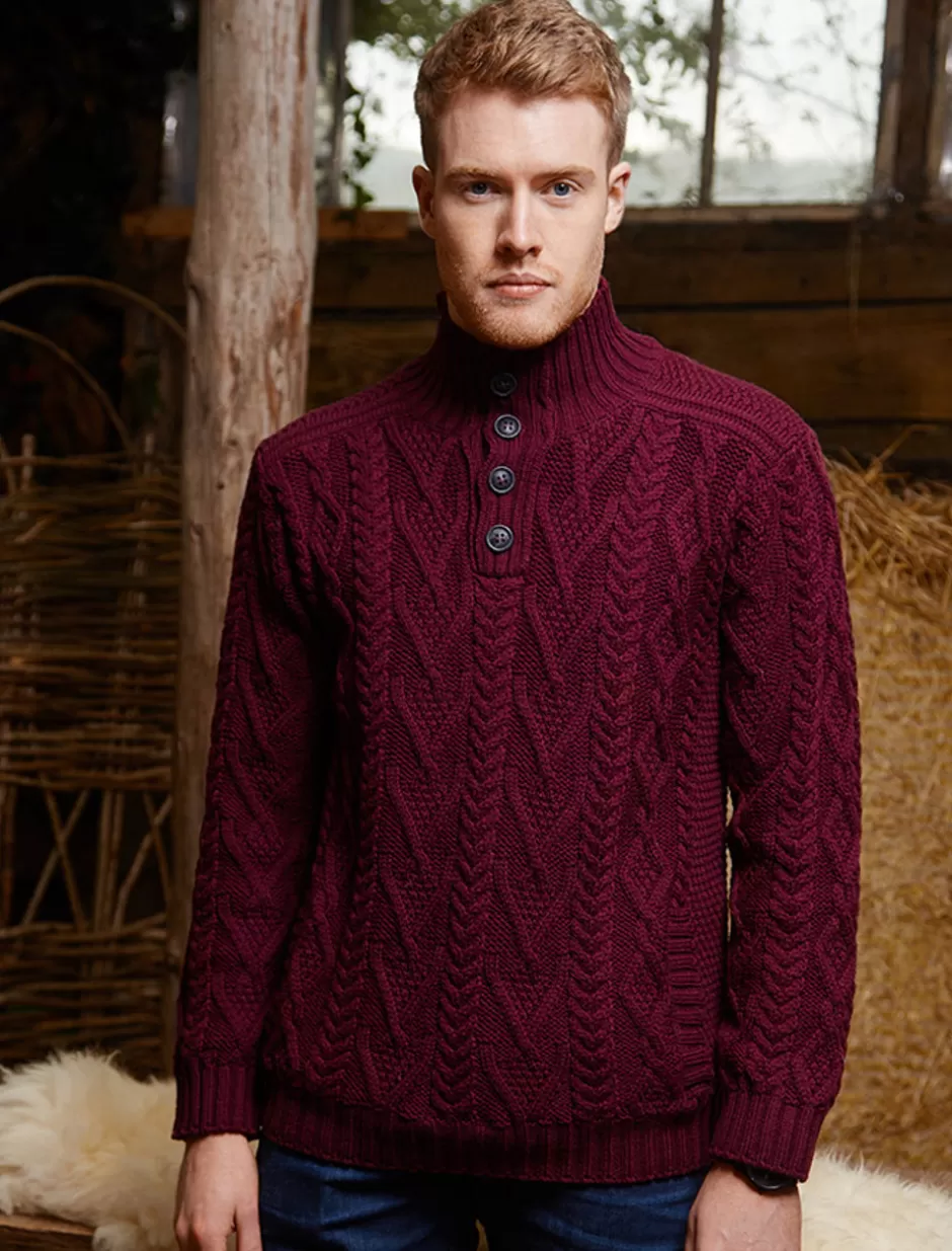 Sweaters<Glenaran Buttoned Merino Wool Sweater