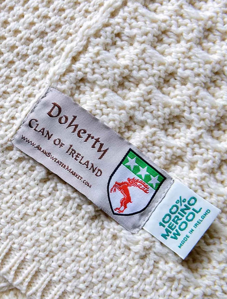 doherty_clan_aran_throw_2.webp Clan Throws<Glenaran Doherty Clan Aran Throw