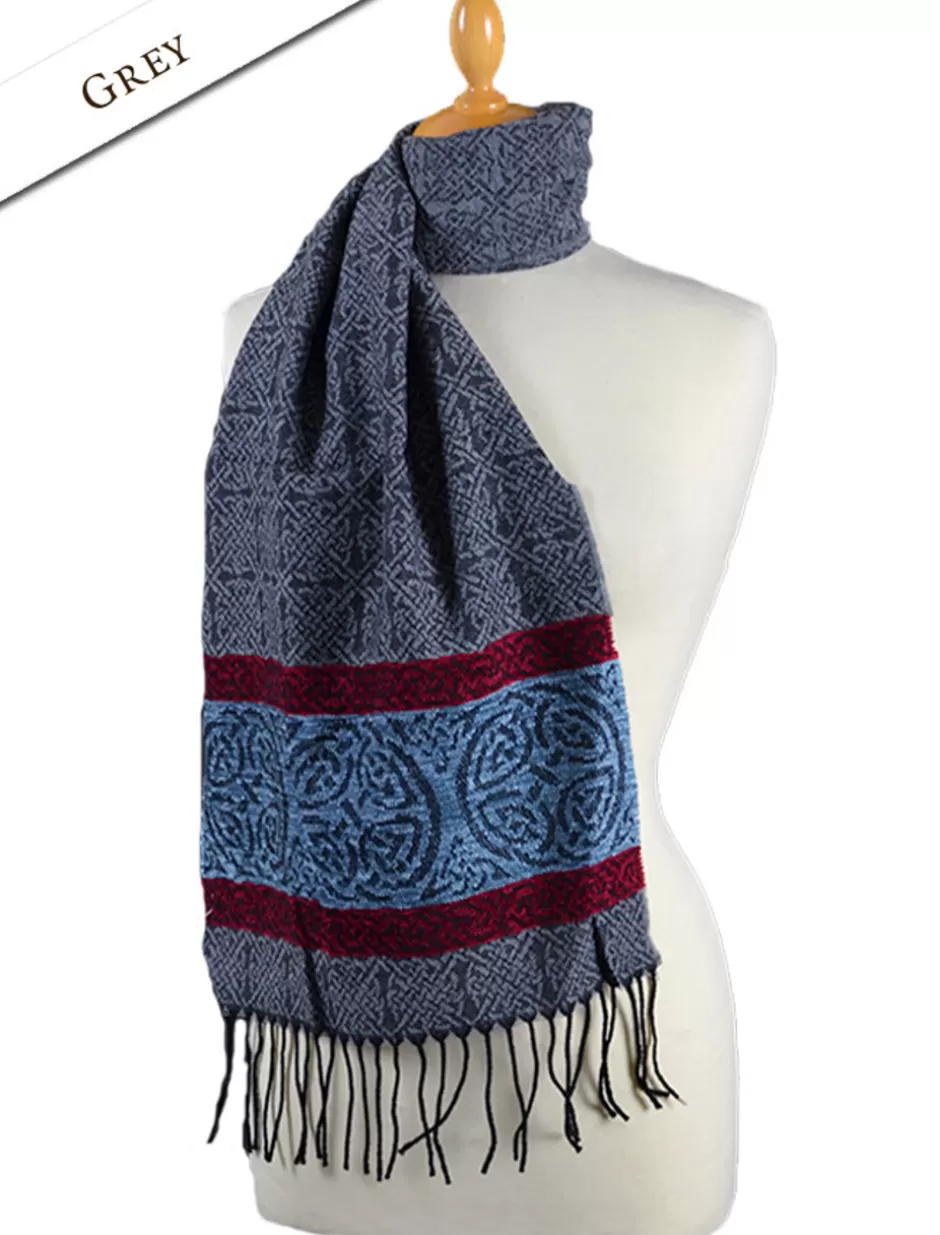 glenaran_celtic_nordic_pattern_scarf_3.webp Celtic Design Scarves<Glenaran Celtic Nordic Pattern Scarf