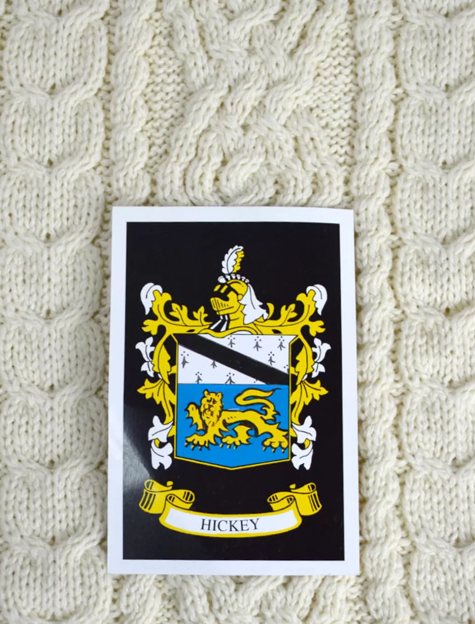 Clan Throws<Glenaran Hickey Clan Aran Throw