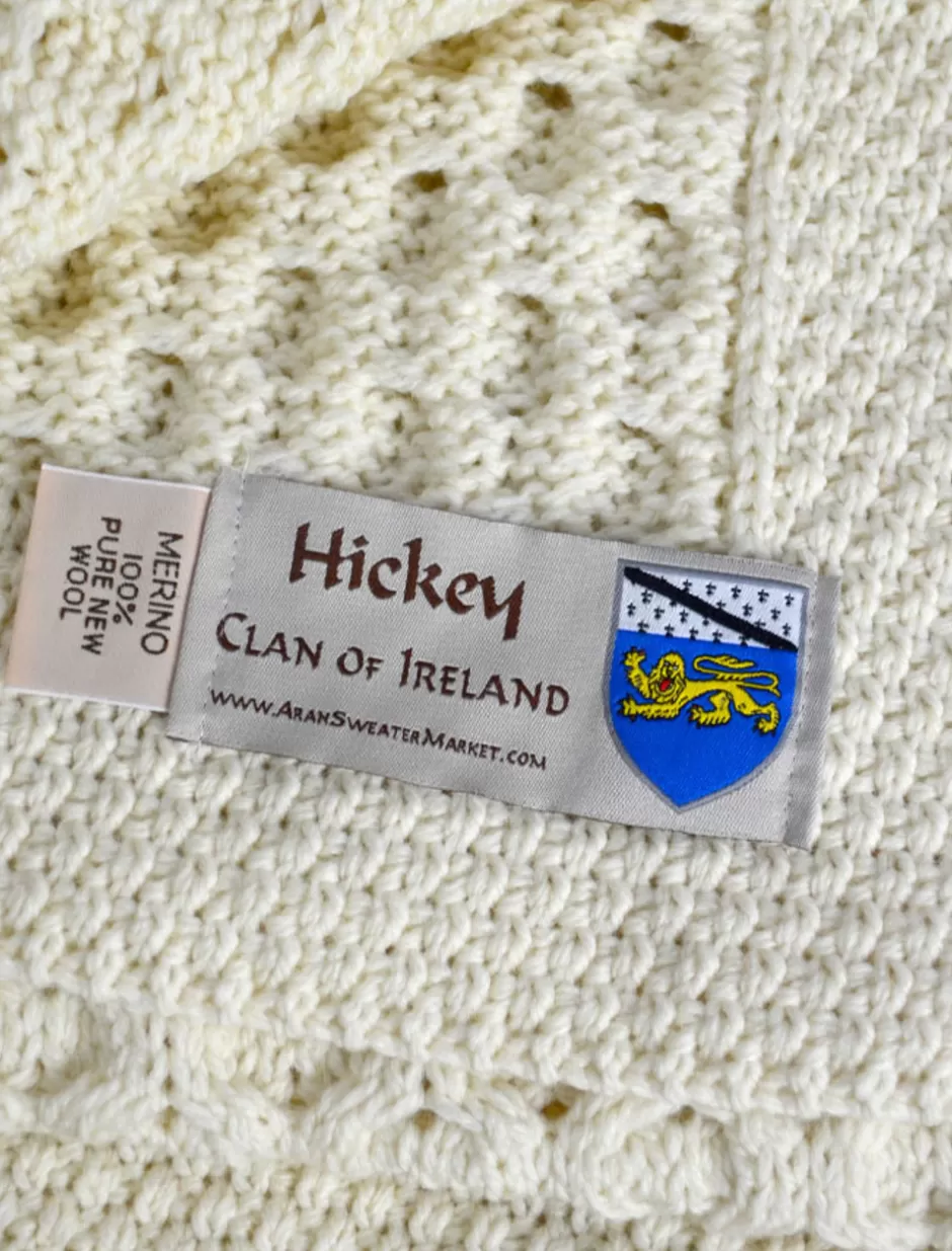 Clan Throws<Glenaran Hickey Clan Aran Throw