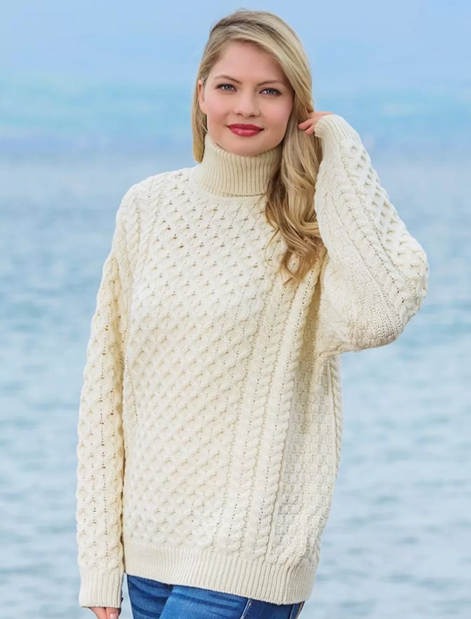 Sweaters<Glenaran Honeycomb Turtleneck Sweater