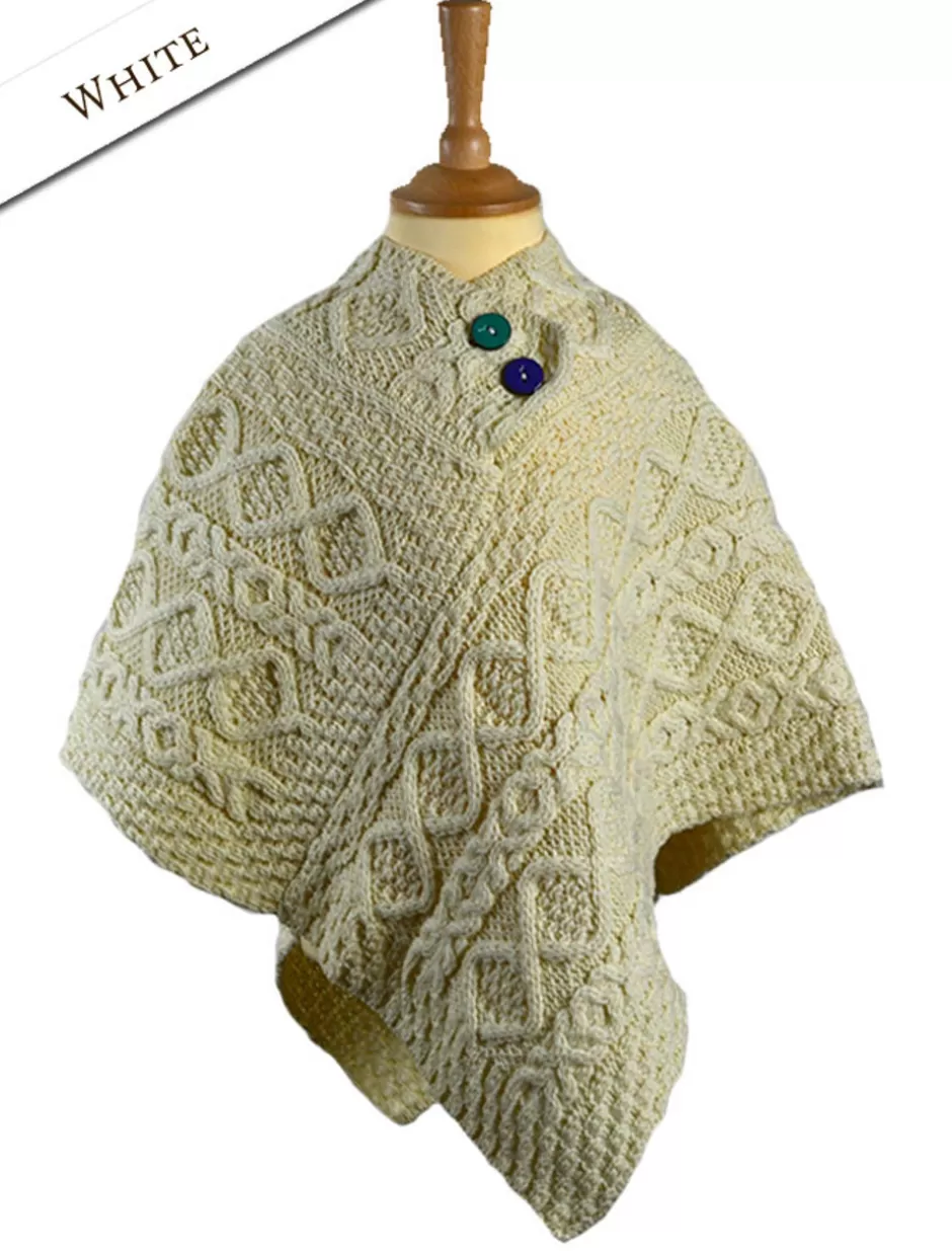 kids_aran_poncho_4.webp Sweaters, Cardigans & Jackets<Glenaran Kids Aran Poncho