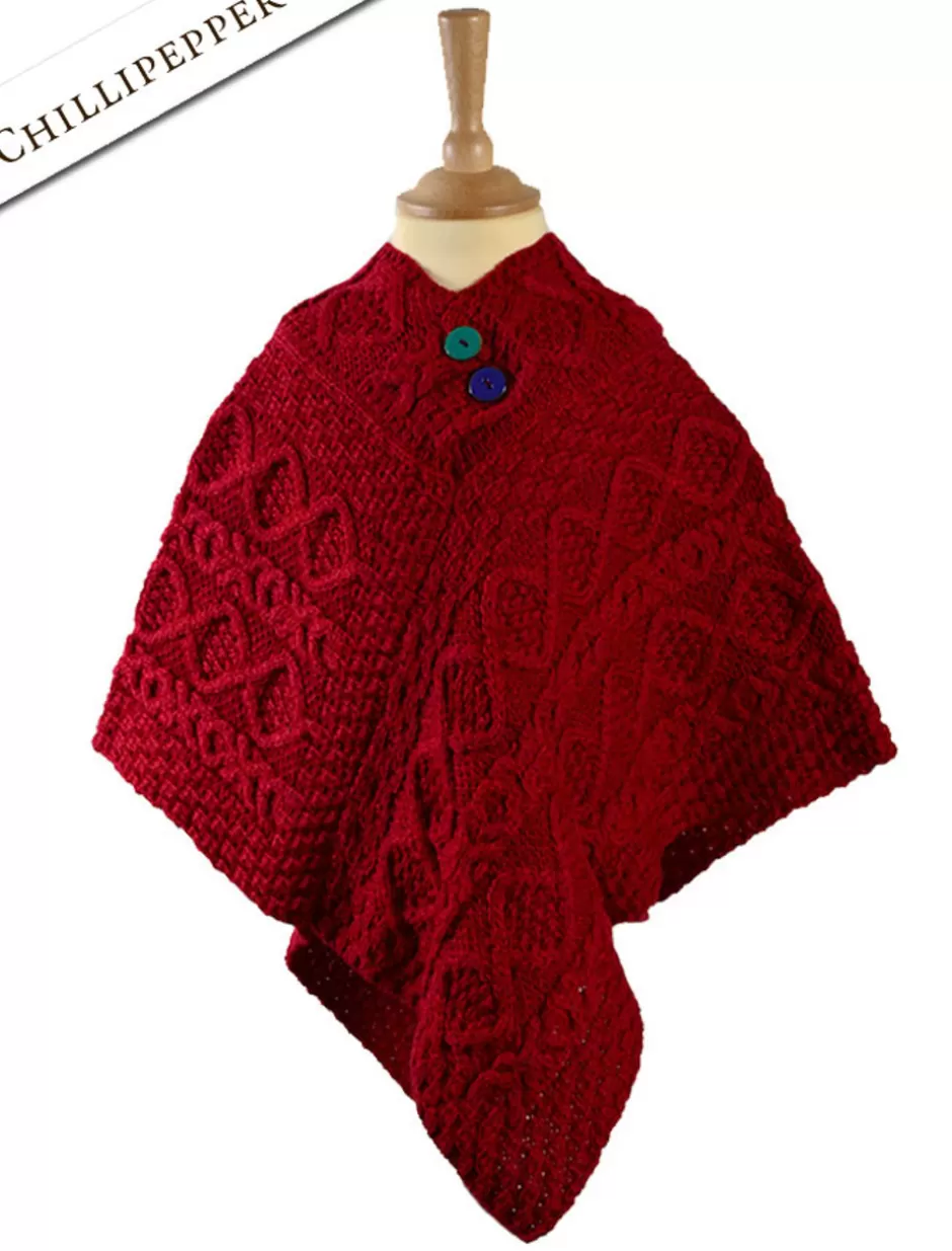 kids_aran_poncho_5.webp Sweaters, Cardigans & Jackets<Glenaran Kids Aran Poncho