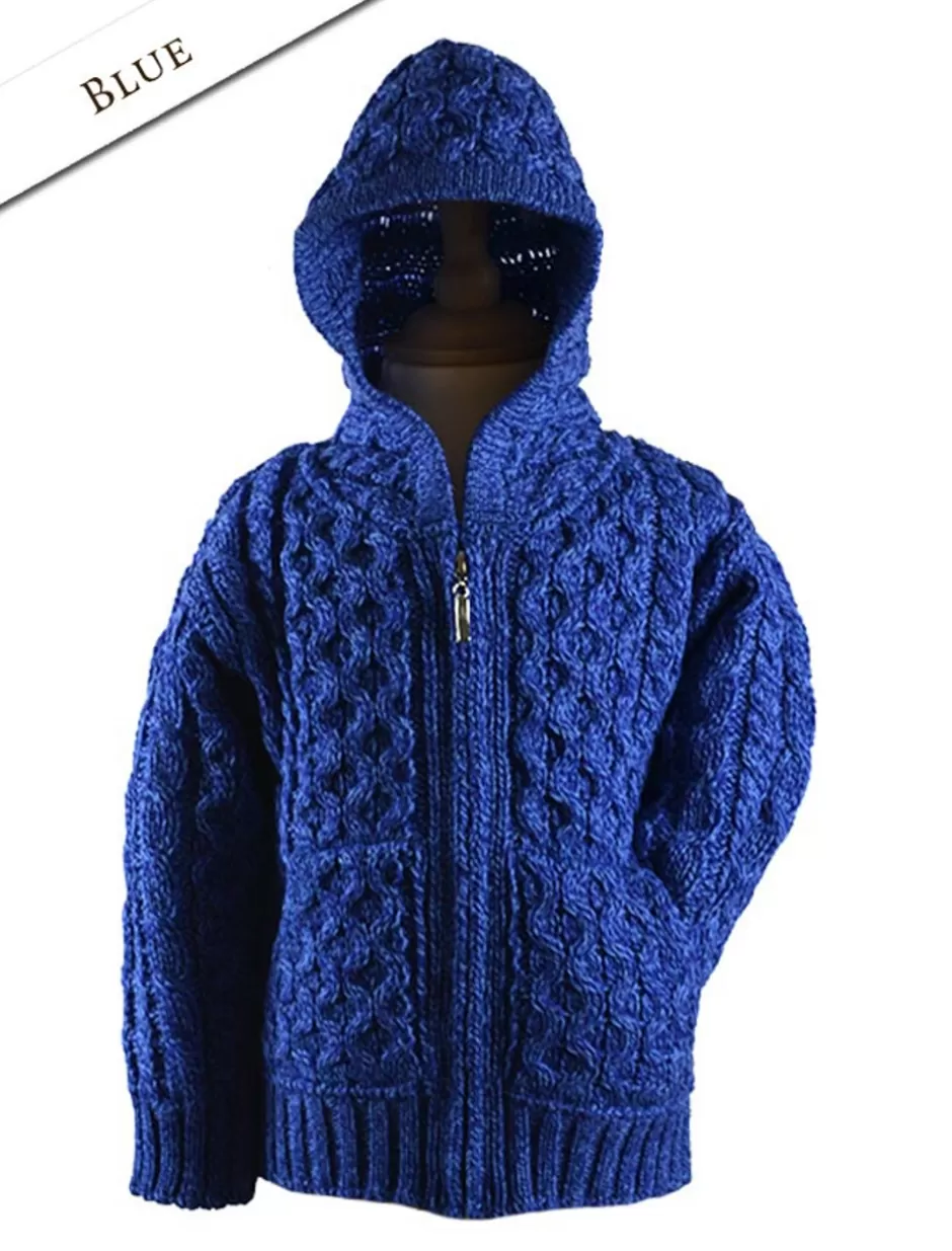 kids_hooded_cardigan_with_pockets_5.webp Sweaters, Cardigans & Jackets<Glenaran Kid's Hooded Cardigan with Pockets