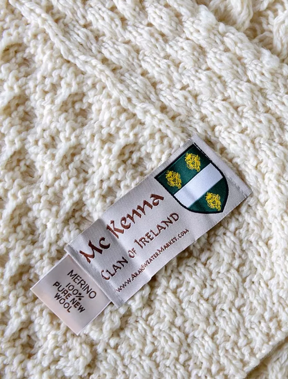 mc_kenna_clan_aran_throw_2.webp Clan Throws<Glenaran Mc Kenna Clan Aran Throw