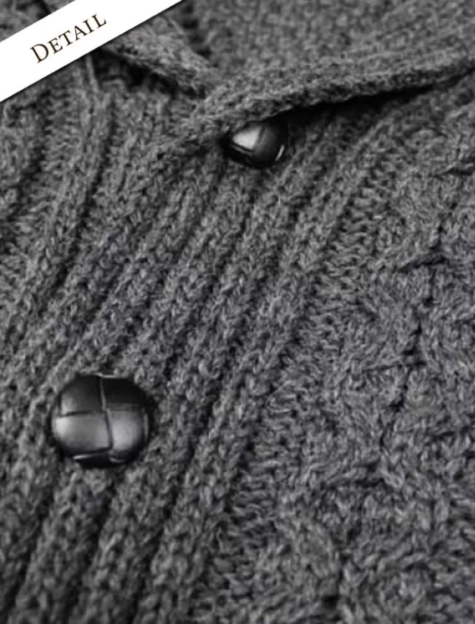 mens_shawl_neck_diamond_cardigan_6.webp Cardigans, Jackets & Coats<Glenaran Men's Shawl Neck Diamond Cardigan