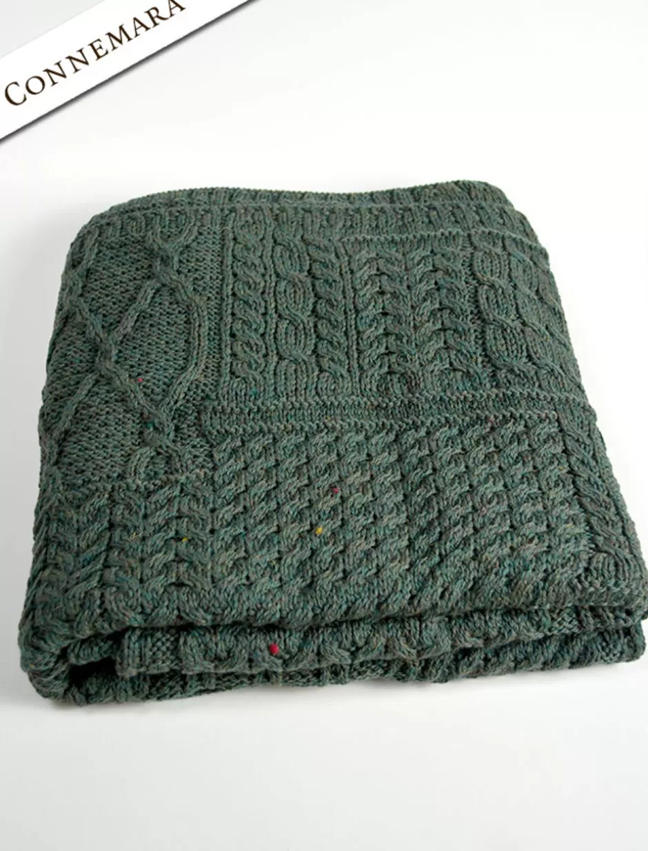 merino_aran_patchwork_throw_15.webp Knitted Wool Throws<Glenaran Merino Aran Patchwork Throw
