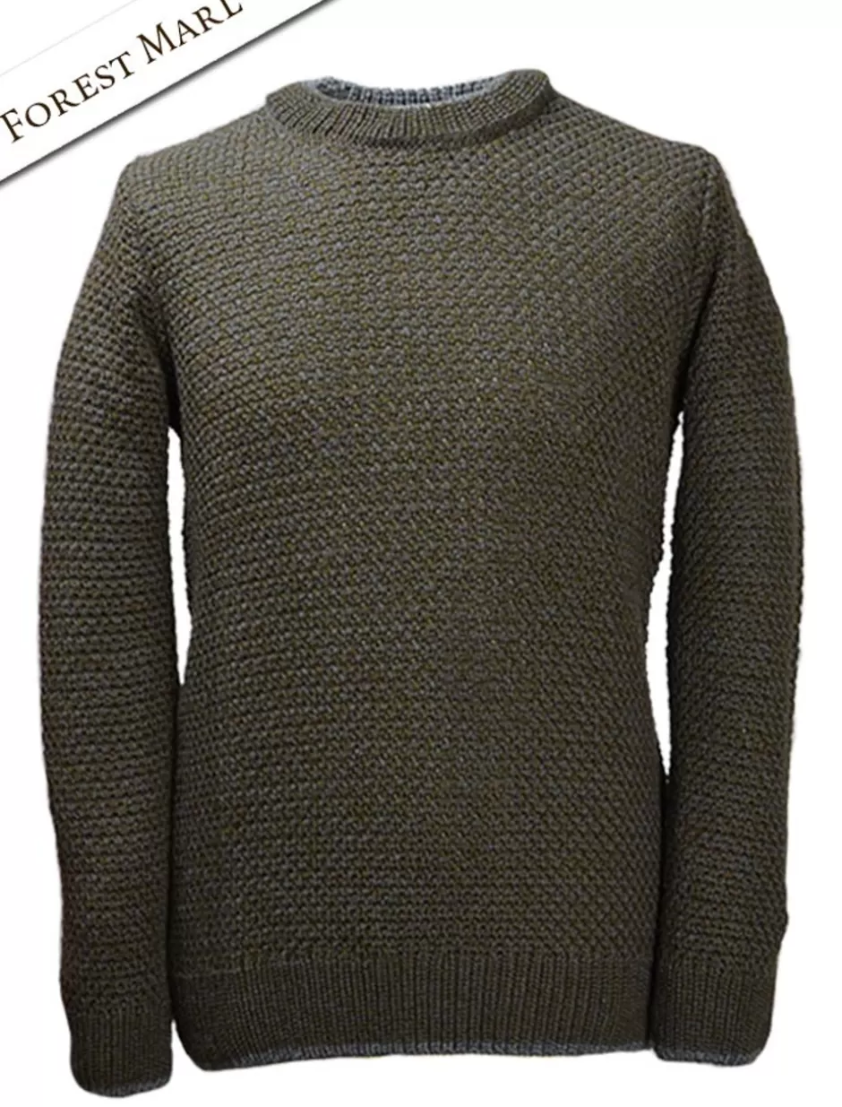 merino_textured_crew_neck_sweater_3.webp Sweaters<Glenaran Merino Textured Crew Neck Sweater