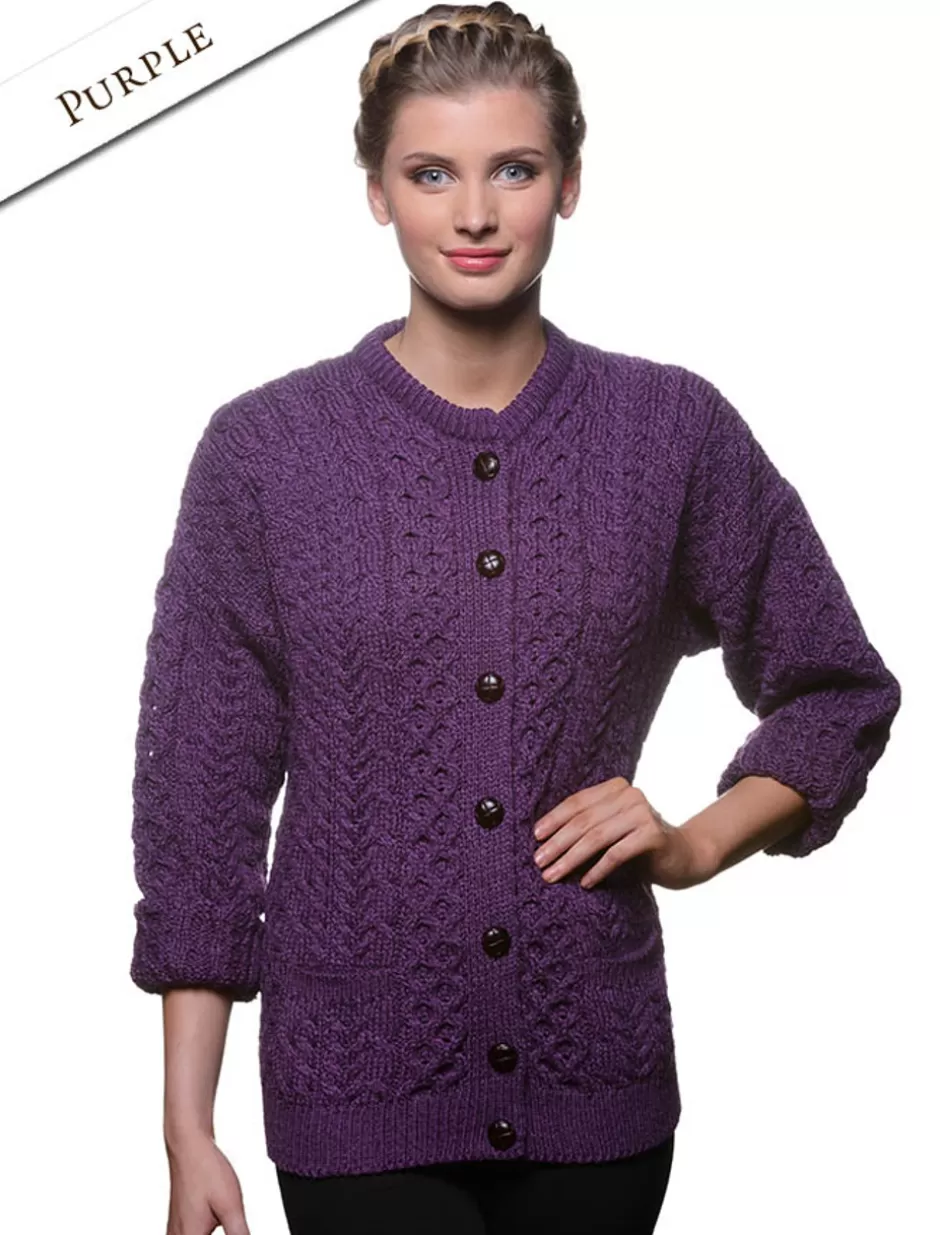 merino_wool_aran_lumber_jacket_9.webp Cardigans, Jackets & Coatigans<Glenaran Merino Wool Aran Lumber Jacket