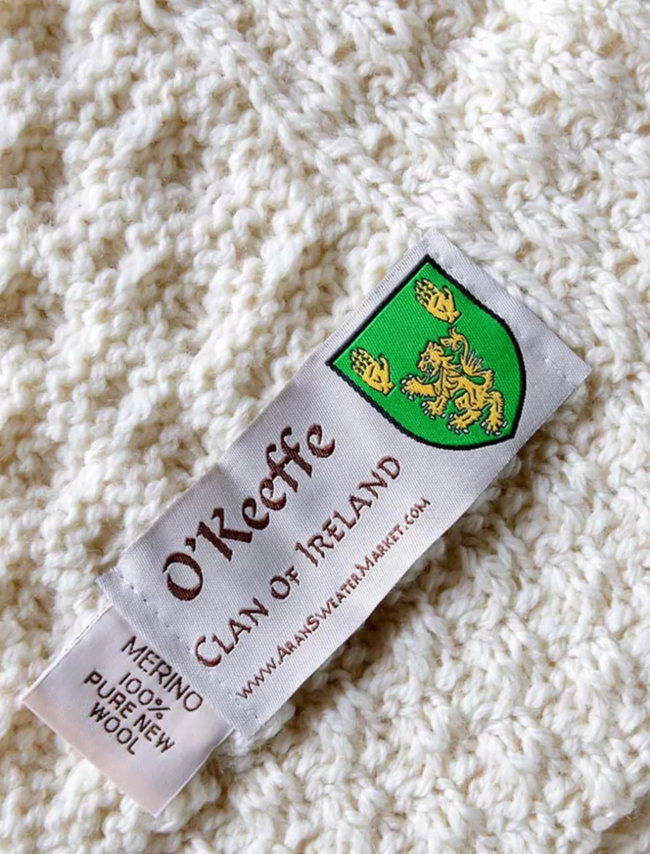 okeeffe_clan_aran_throw_2.webp Clan Throws<Glenaran O'Keeffe Clan Aran Throw