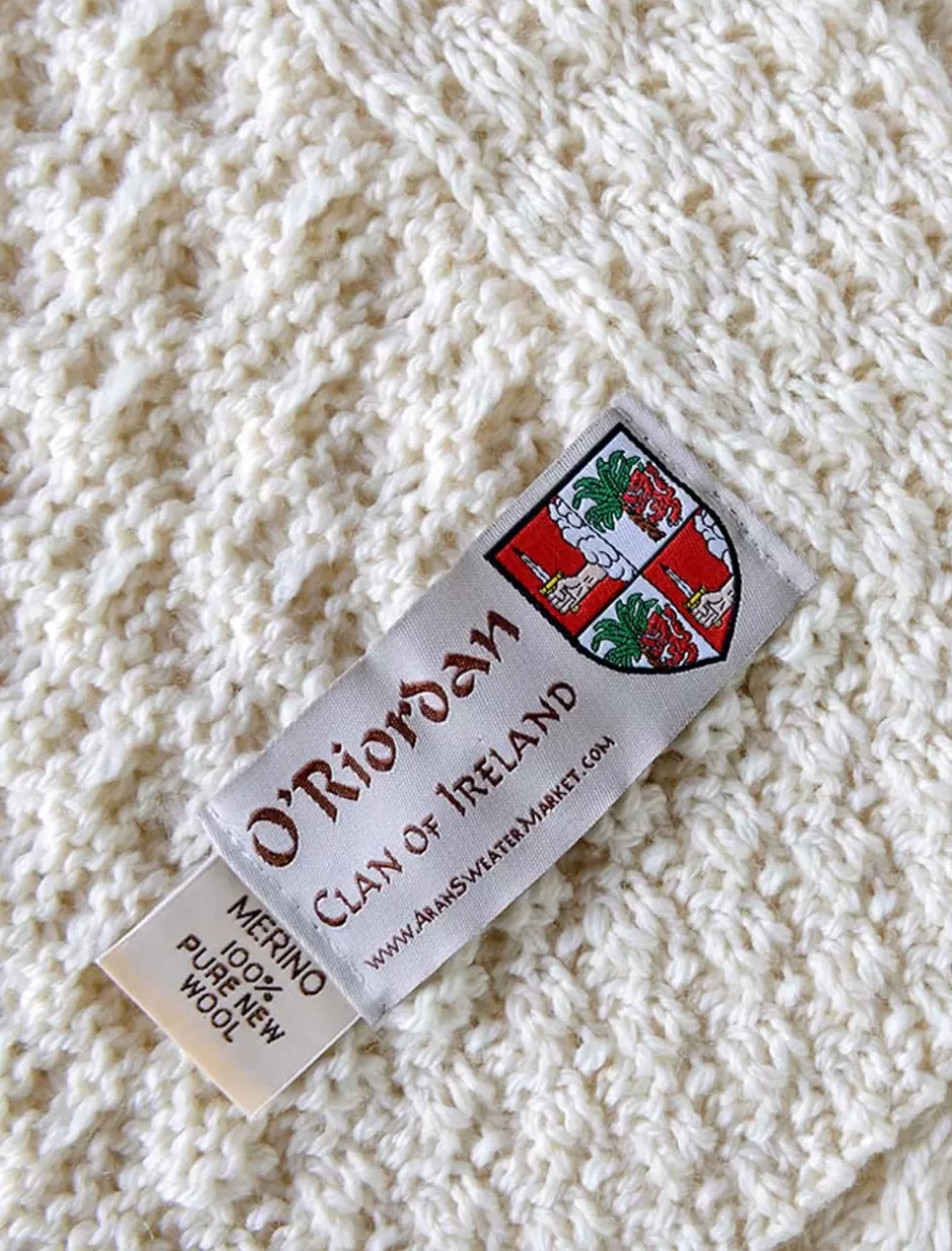 oriordan_clan_aran_throw_2.webp Clan Throws<Glenaran O'Riordan Clan Aran Throw