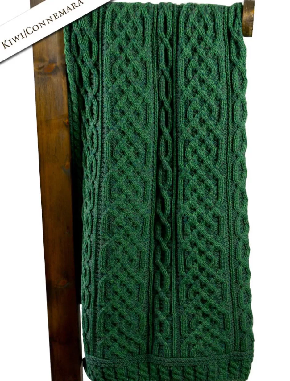 plated_aran_throw_5.webp Knitted Wool Throws<Glenaran Plated Aran Throw