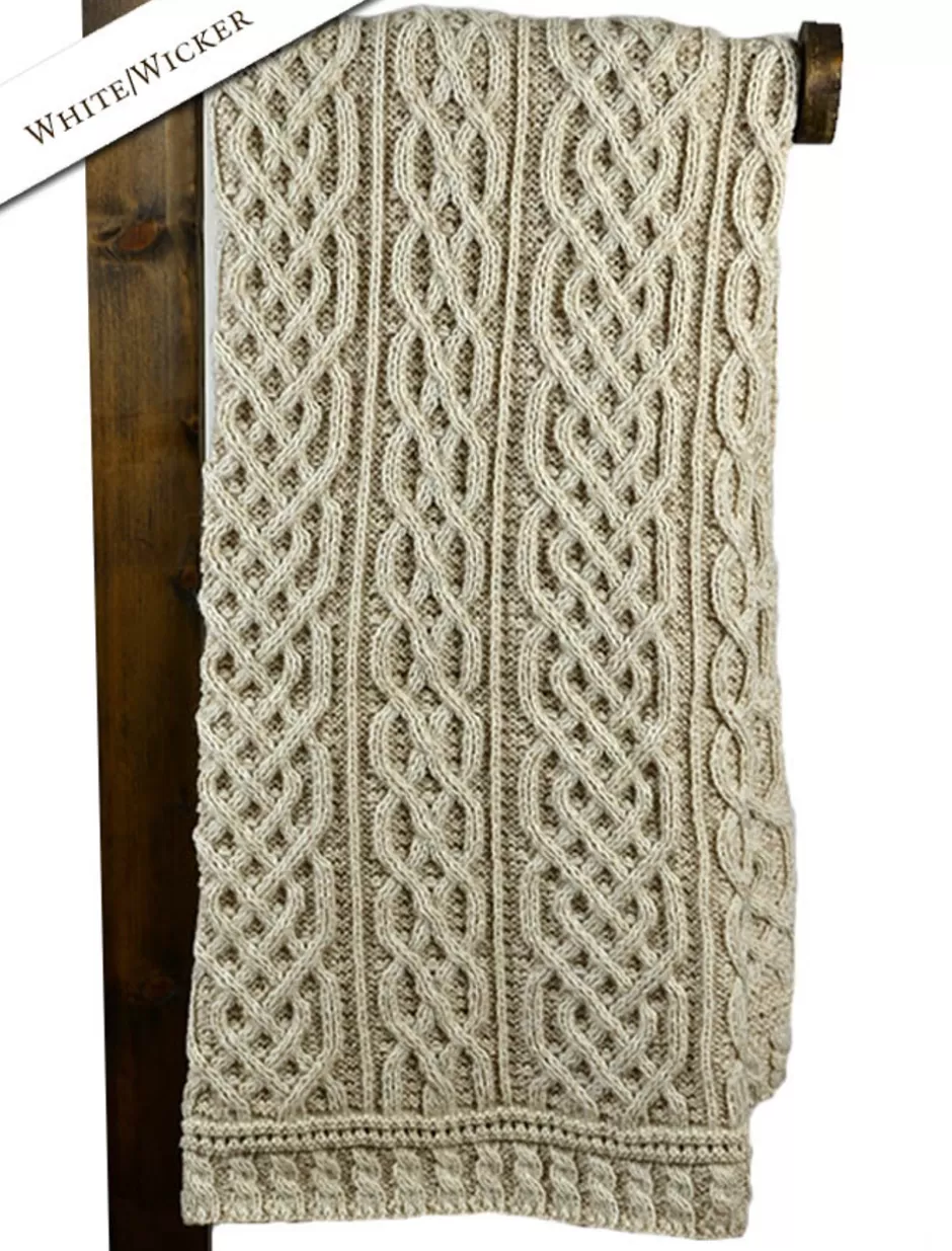 plated_aran_throw_6.webp Knitted Wool Throws<Glenaran Plated Aran Throw