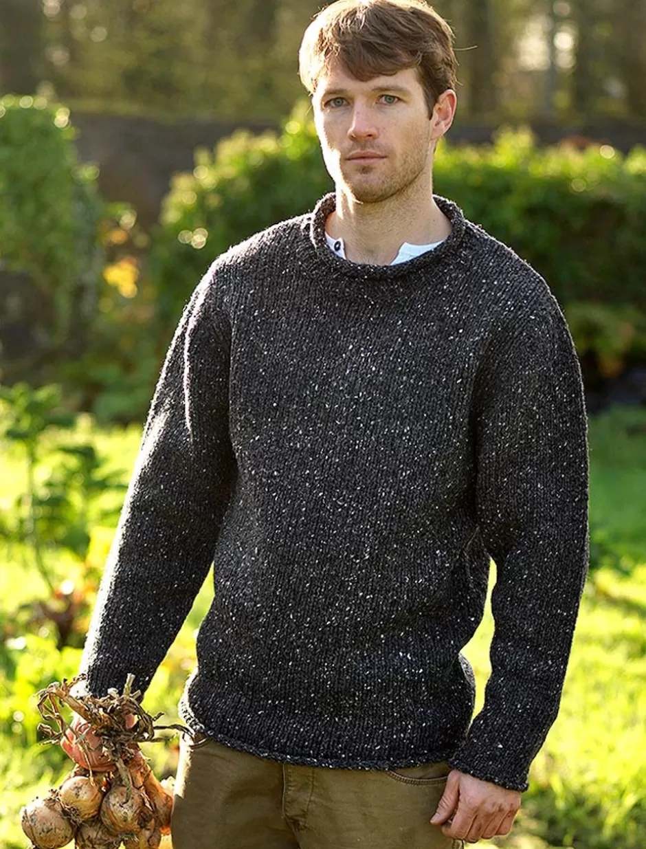 roll_neck_sweater__fisherman_sweater_16.webp Sweaters<Glenaran Roll Neck Sweater - Fisherman Sweater