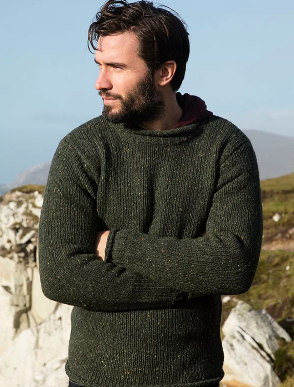 roll_neck_sweater__fisherman_sweater_19.webp Sweaters<Glenaran Roll Neck Sweater - Fisherman Sweater