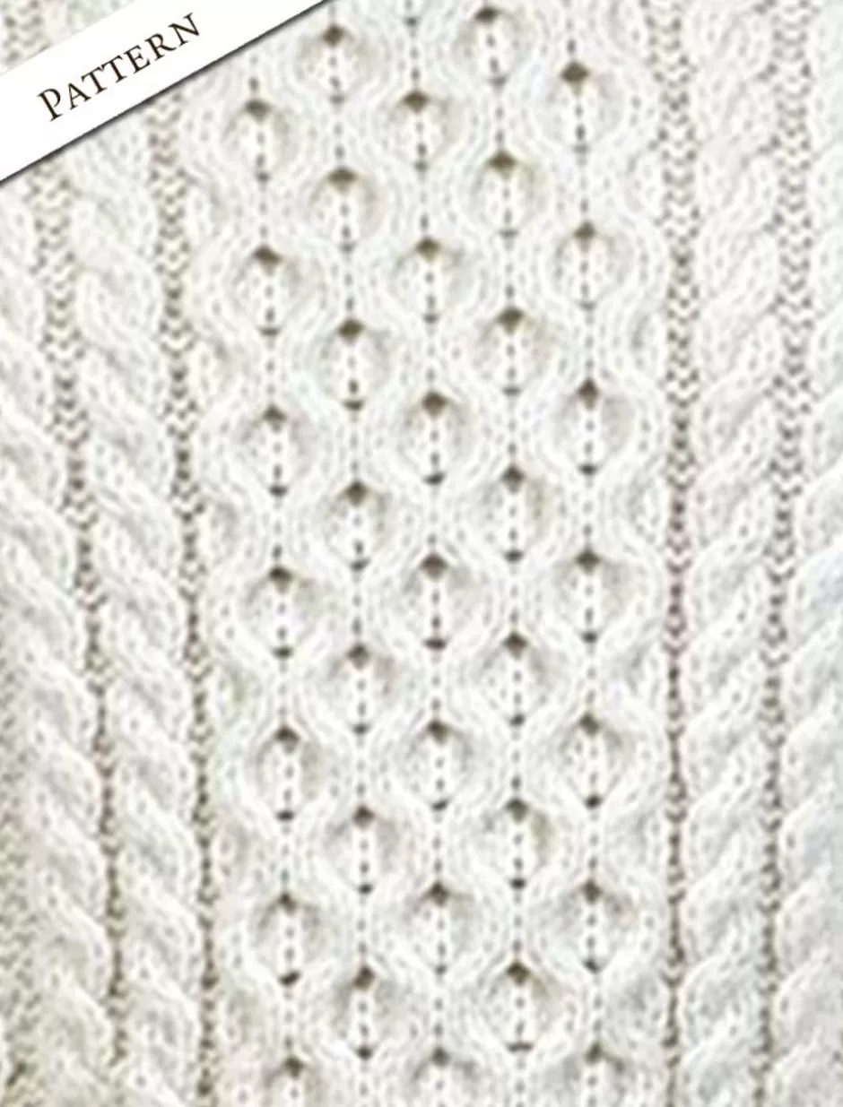shawl_neck_honeycomb_sweater_5.webp Sweaters<Glenaran Shawl Neck Honeycomb Sweater