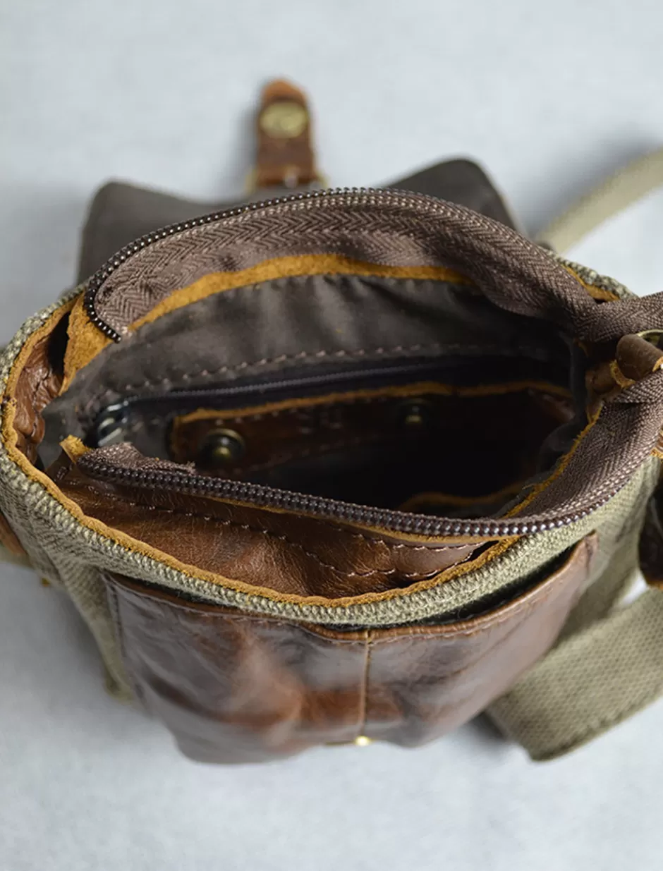 small_traditional_tweed__leather_flight_bag_2.webp Bags And Satchels<Glenaran Small Traditional Tweed & Leather Flight Bag