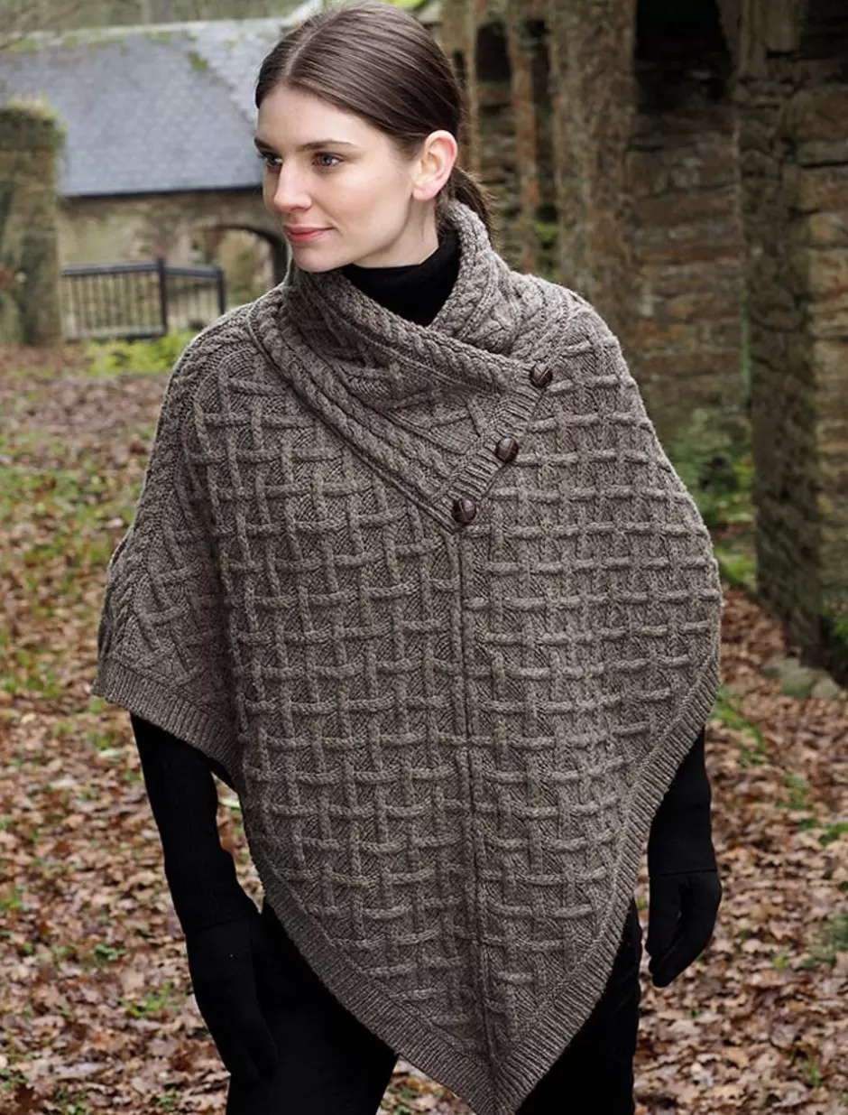 Ponchos, Capes & Shawls<Glenaran Super Soft Lattice Stitch Poncho