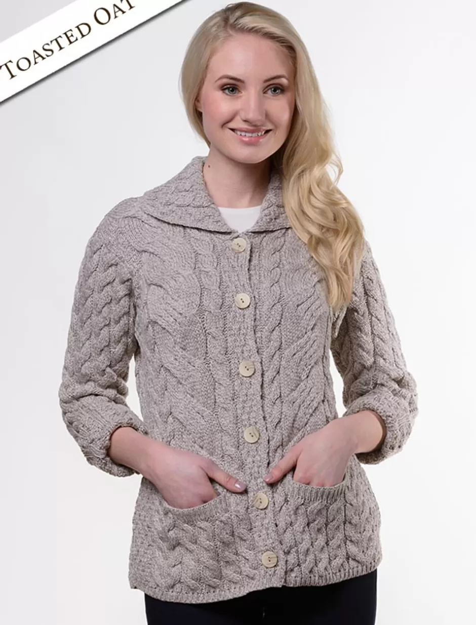 super_soft_luxury_buttonup_cardigan_2.webp Cardigans, Jackets & Coatigans<Glenaran Super Soft Luxury Button-Up Cardigan
