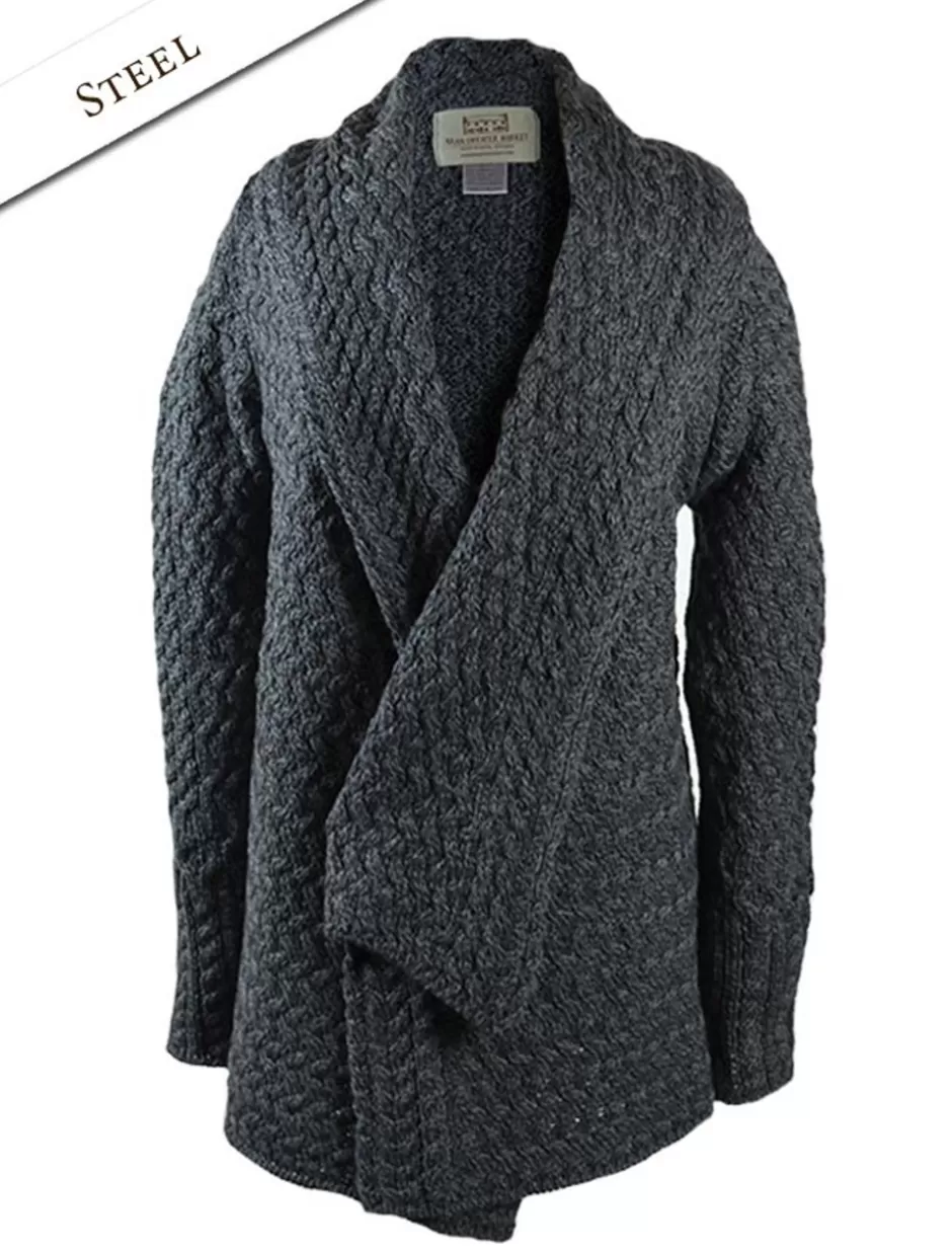 waterfall_cable_cardigan_14.webp Cardigans, Jackets & Coatigans<Glenaran Waterfall Cable Cardigan