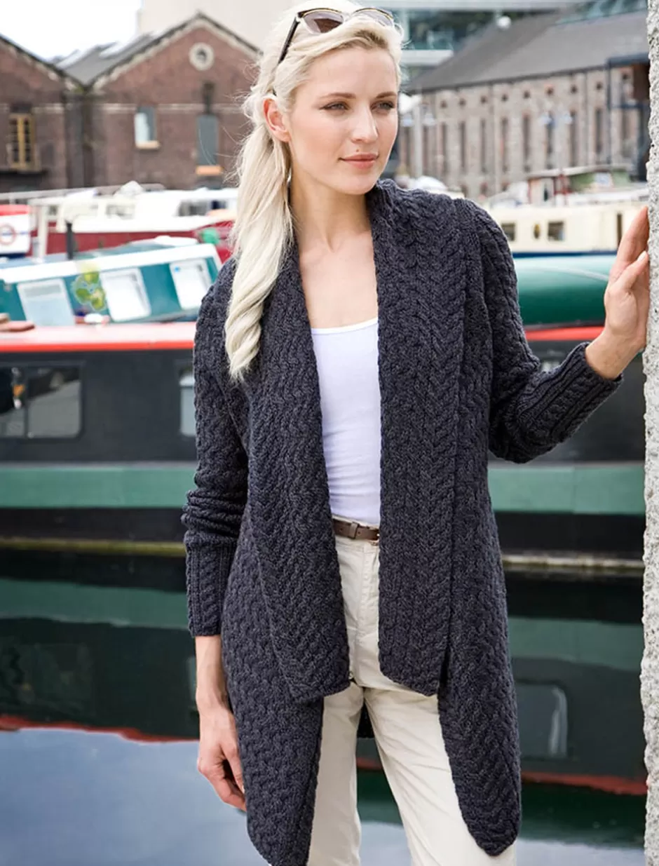 waterfall_cable_cardigan_2.webp Cardigans, Jackets & Coatigans<Glenaran Waterfall Cable Cardigan