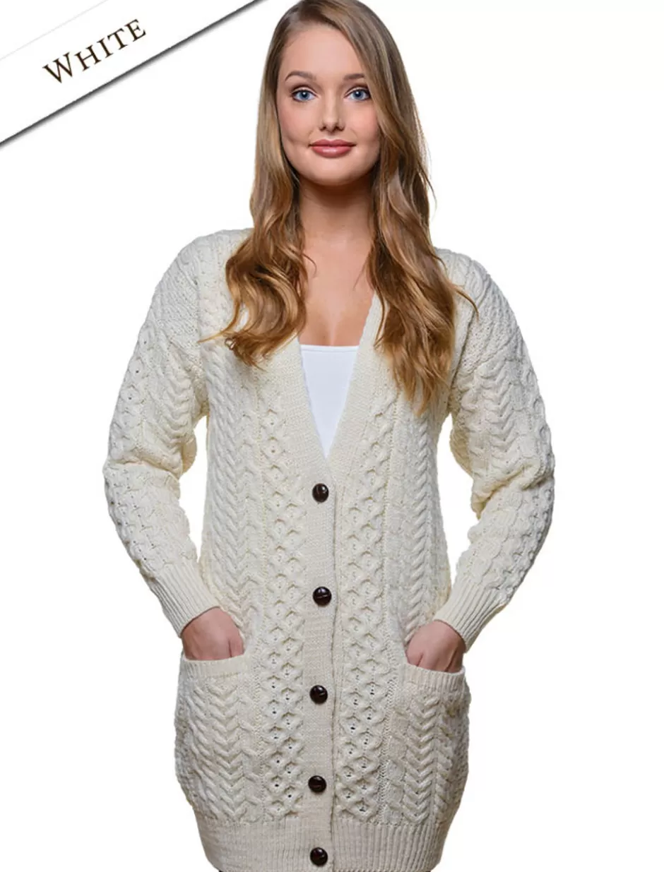 womens_boyfriend_merino_wool_cardigan_2.webp Cardigans, Jackets & Coatigans<Glenaran Women's Boyfriend Merino Wool Cardigan
