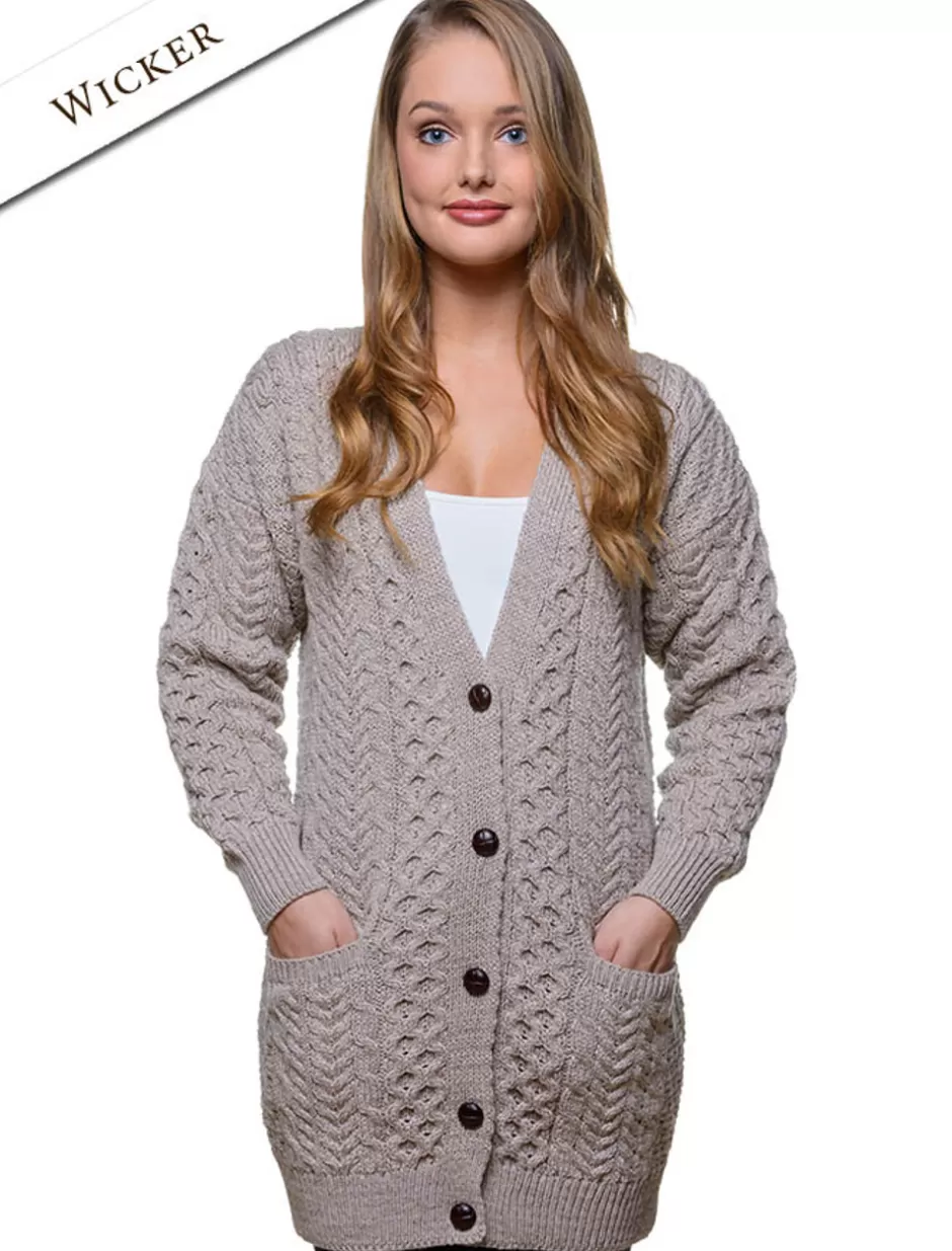womens_boyfriend_merino_wool_cardigan_3.webp Cardigans, Jackets & Coatigans<Glenaran Women's Boyfriend Merino Wool Cardigan