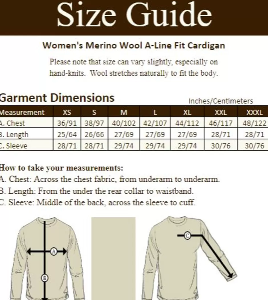 womens_merino_wool_aline_fit_cardigan_41.webp Cardigans, Jackets & Coatigans<Glenaran Women's Merino Wool A-Line Fit Cardigan